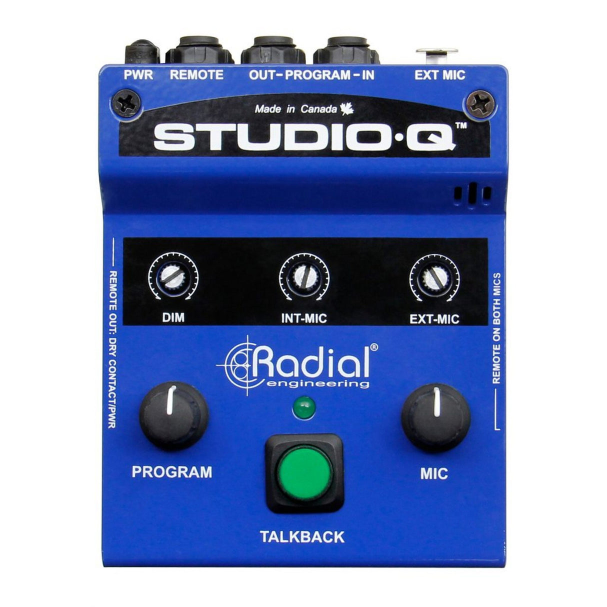 Radial Studio-Q Desktop Cue and Studio Talkback Controller