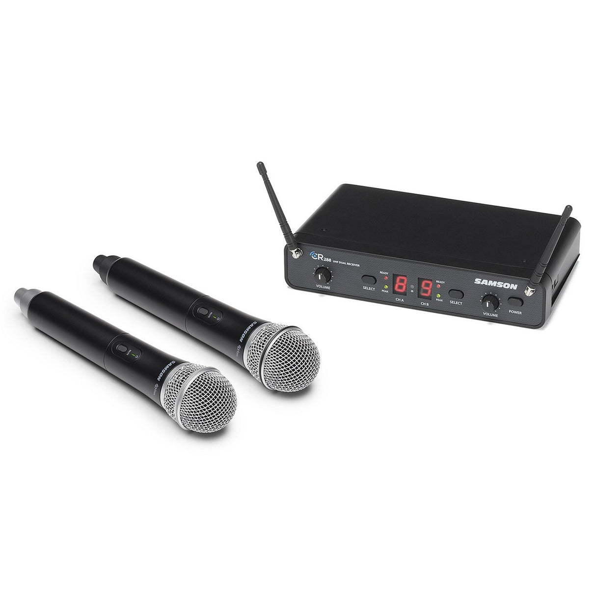 Samson Concert 288 | Handheld Dual Channel Wireless Microphone System H-Band