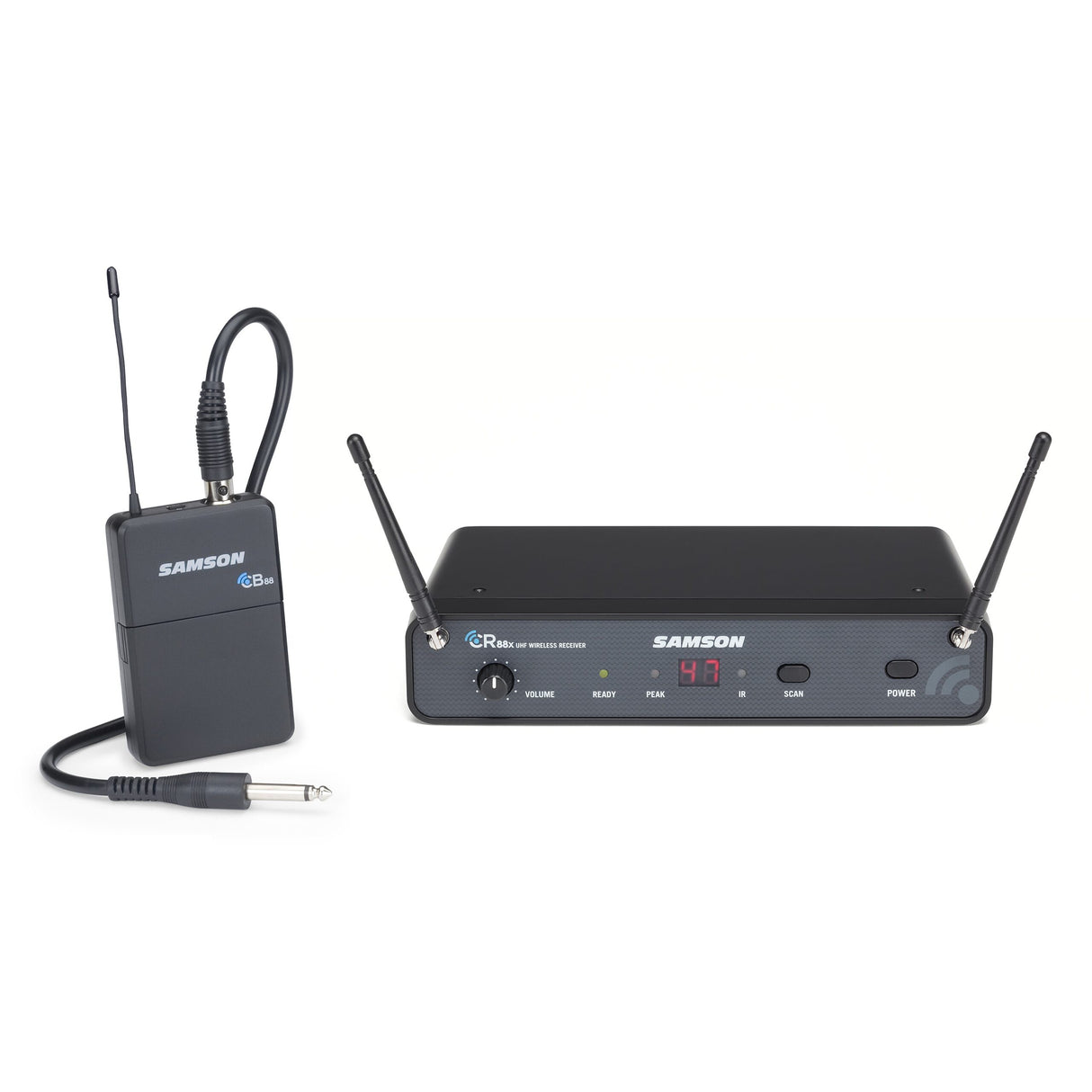 Samson SWC88XBGT-K Concert 88x Wireless Guitar System with GC32 Instrument Cable, K Band