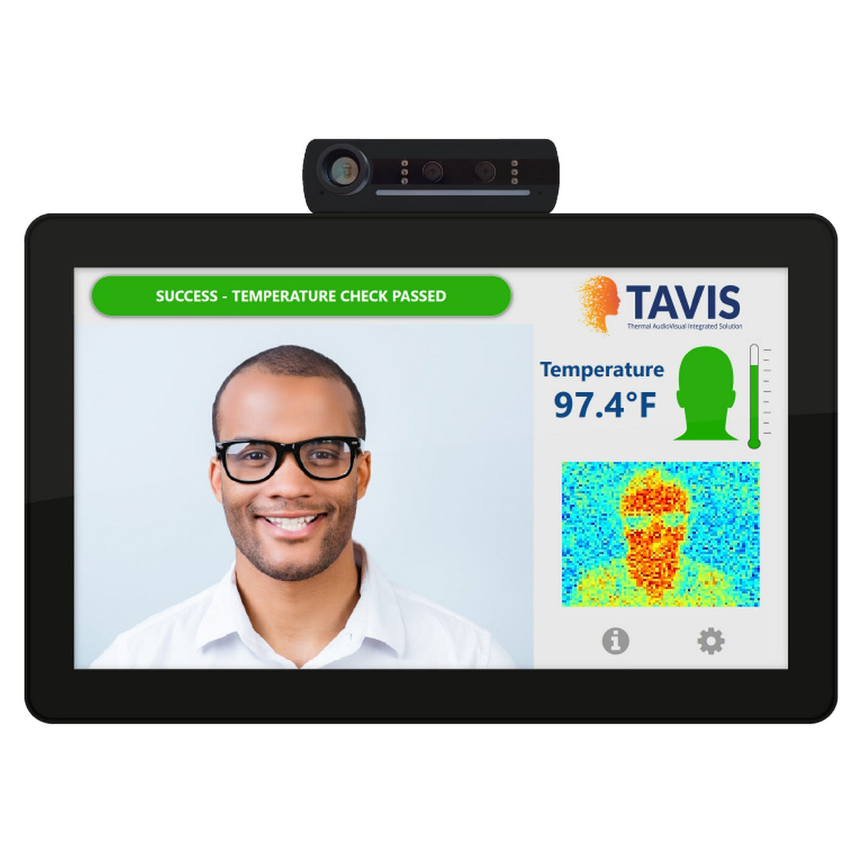 Aurora TAV-15 15.6 Inch Next Generation Infrared Temperature Check Tablet, Black