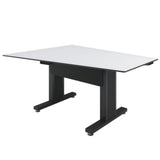 Middle Atlantic TBL-ANG-3P-SH-WB Forum 3 Person Angle Table, Seated Height, Dark Finish, 30 Inches