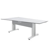 Middle Atlantic TBL-ANG-5P-SH-WW Forum 5 Person Angle Table, Seated Height, Light Finish, 30 Inches
