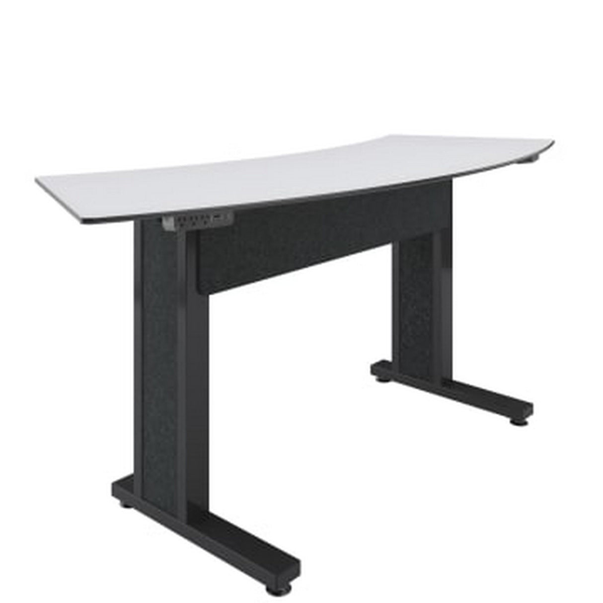 Middle Atlantic TBL-ARC-3P-CH-WB Forum 3 Person Arc Table, Counter Height, Dark Finish, 38 Inch