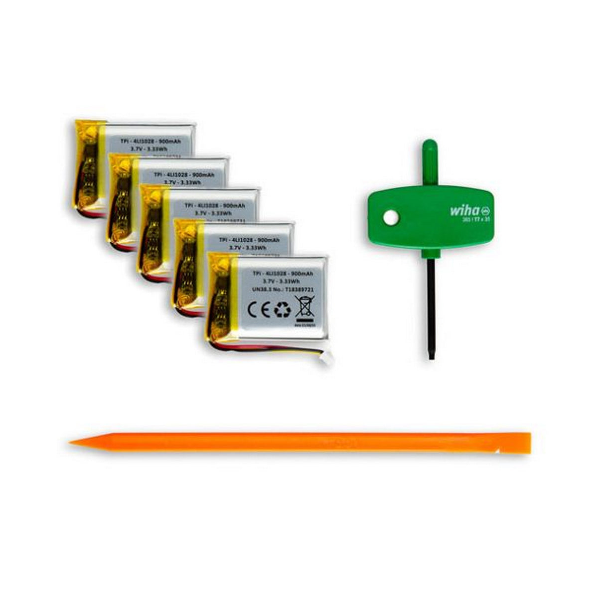 Tentacle Sync Battery Replacement Kit for TRACK E, 5-Pack