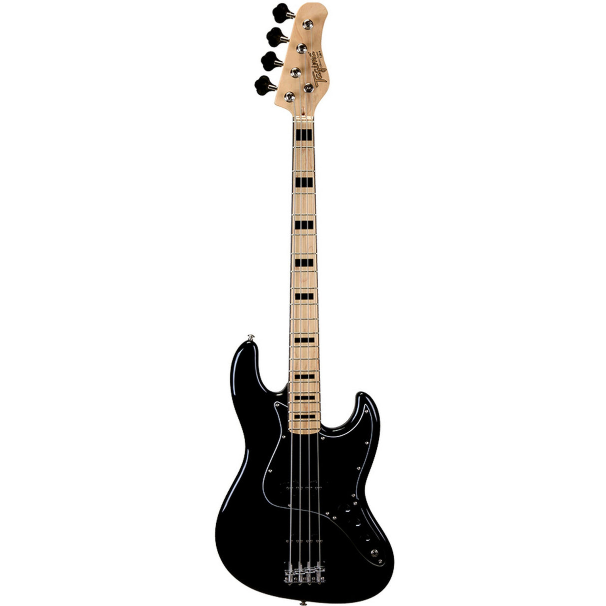 Tagima TJB Series 4 String J Style Bass Guitar, Black