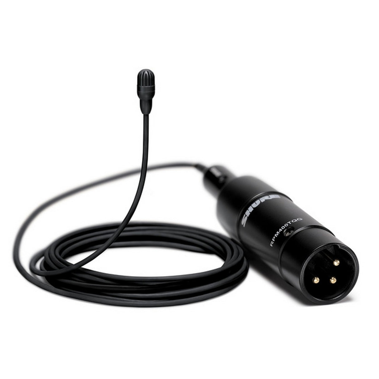 Shure TL47B/O TwinPlex Omnidirectional Subminiature Lavalier Microphone, Black, with XLR Connector and Accessories