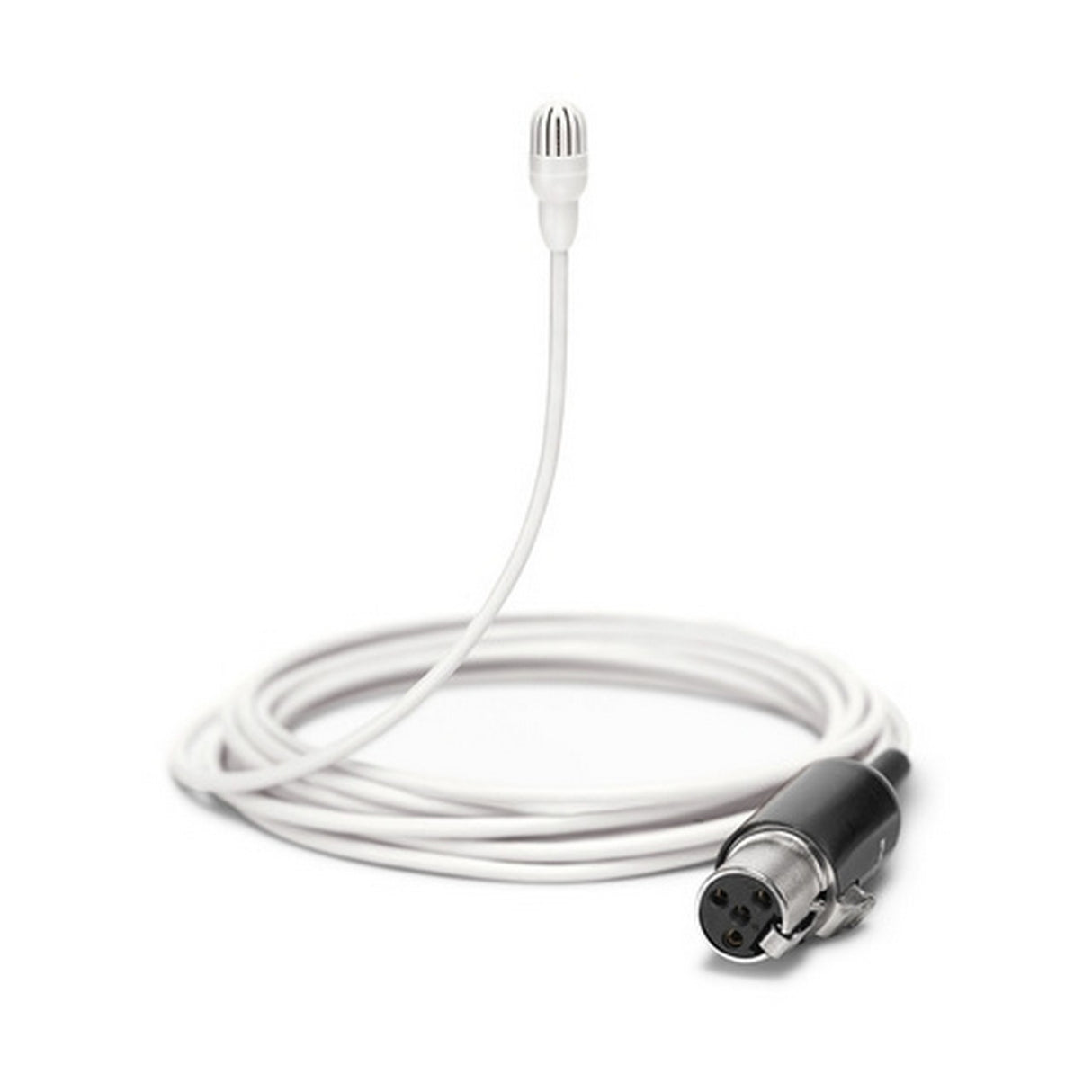 Shure TL47W/O TwinPlex Omnidirectional Subminiature Lavalier Microphone, White, with TA4F Connector and Accessories