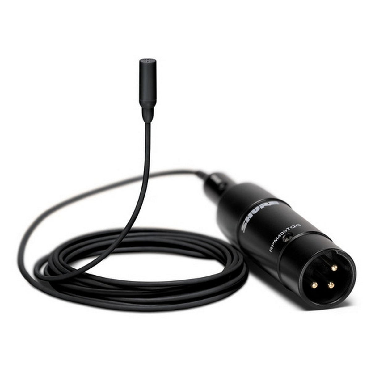 Shure TL48B/O TwinPlex Omnidirectional Subminiature Lavalier Microphone, Black, with XLR Connector and Accessories