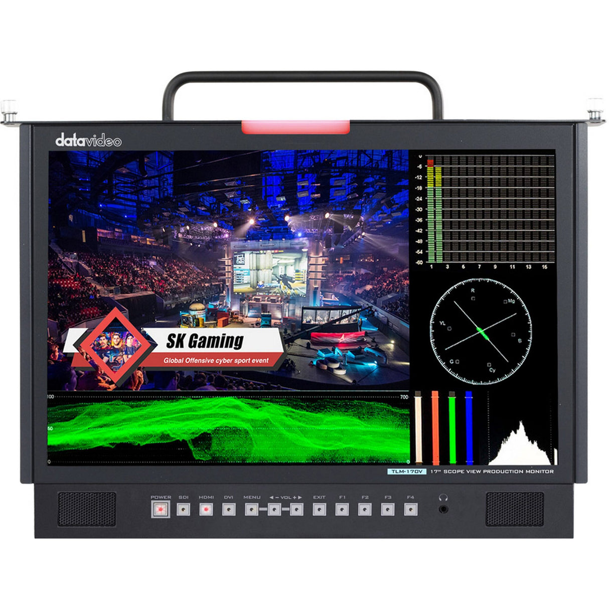 Datavideo TLM-170VM 17-Inch ScopeView Production Monitor-Pull-Out