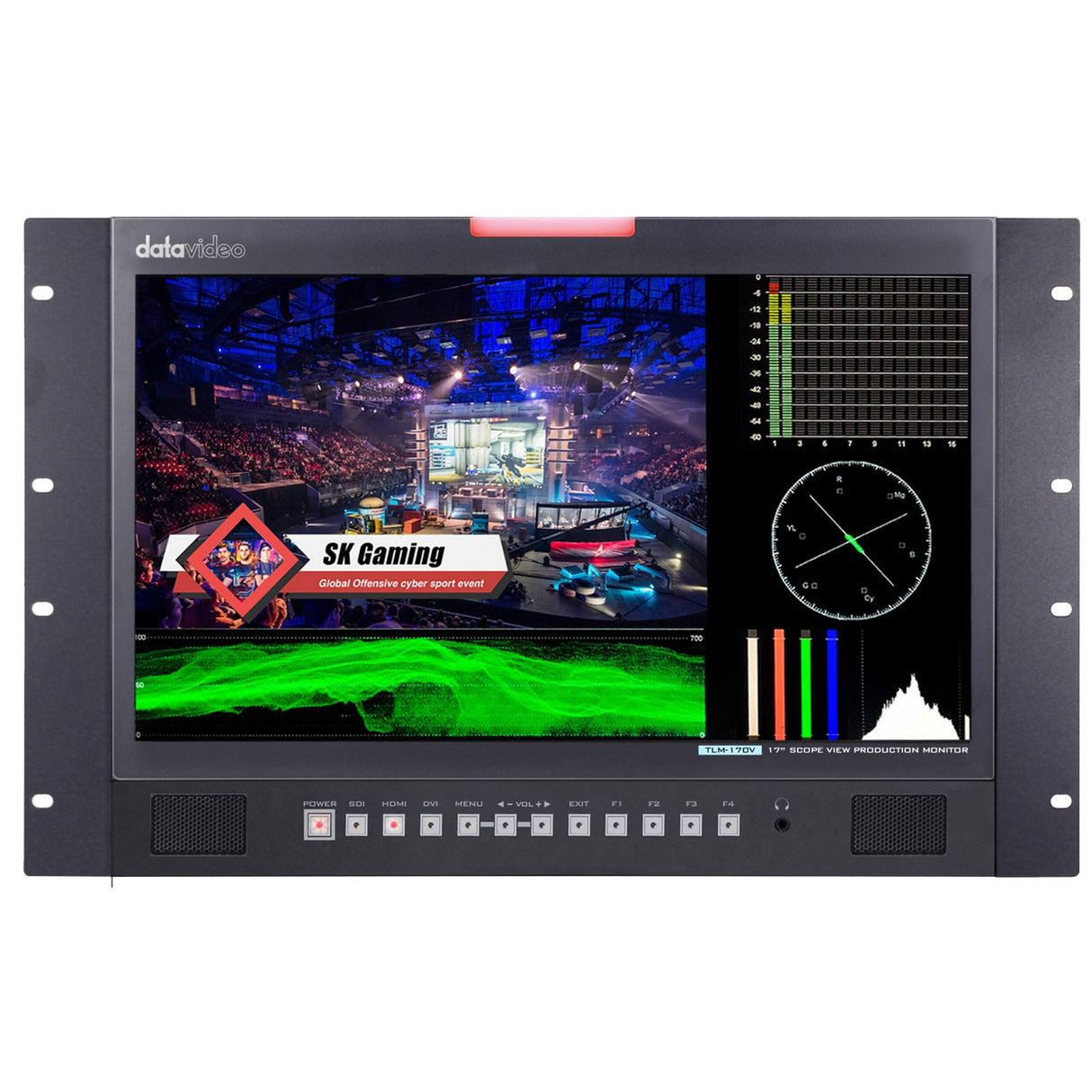 Datavideo TLM-170VR 17-Inch ScopeView Production Rackmount Monitor