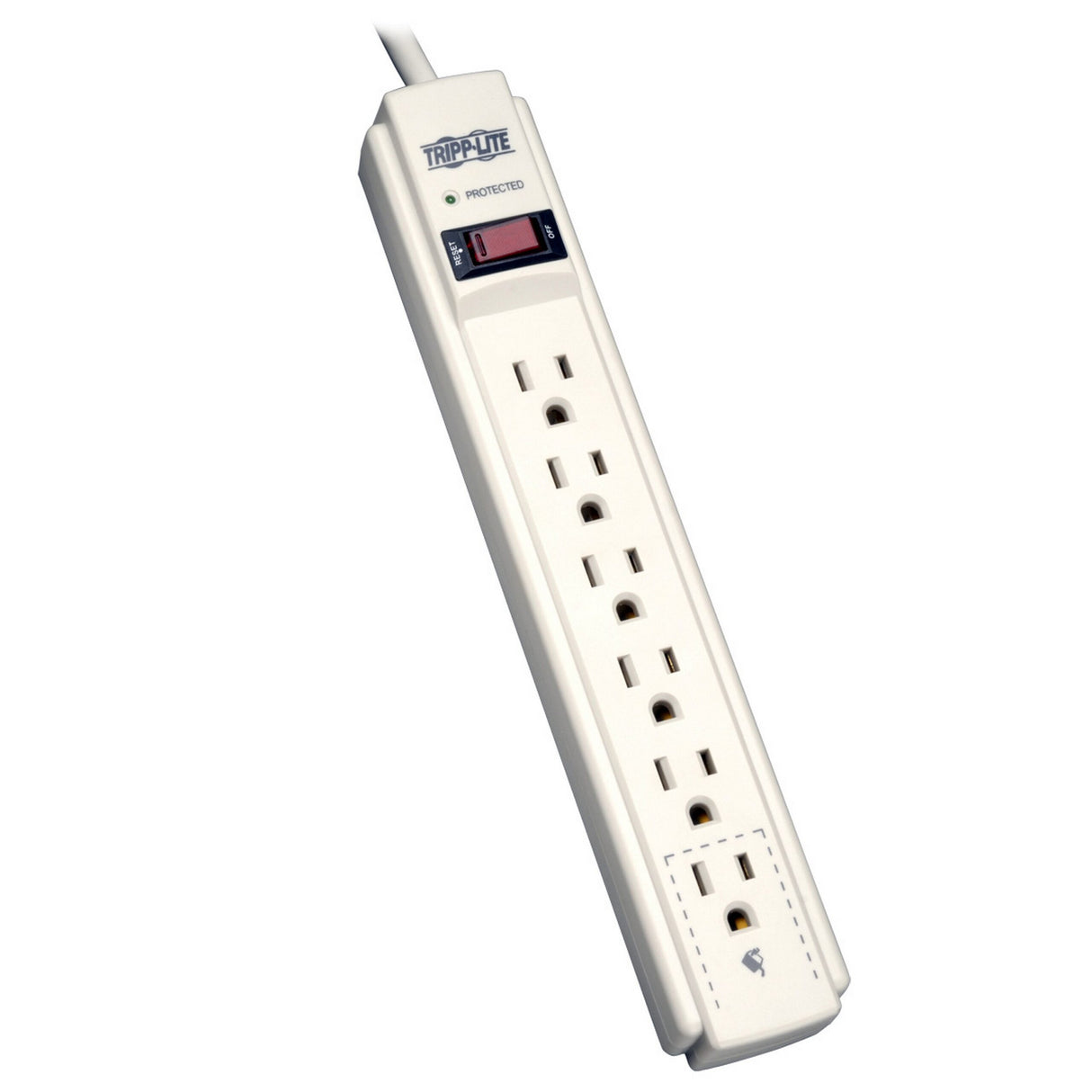 Tripp-Lite TLP604 6 Outlet, 720 Joules Surge Suppressor with 4 Foot Cord