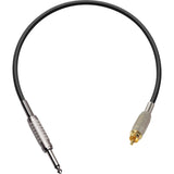 Connectronics Premium 1/4 Inch Mono Male to RCA Male Audio Cable 10 Foot