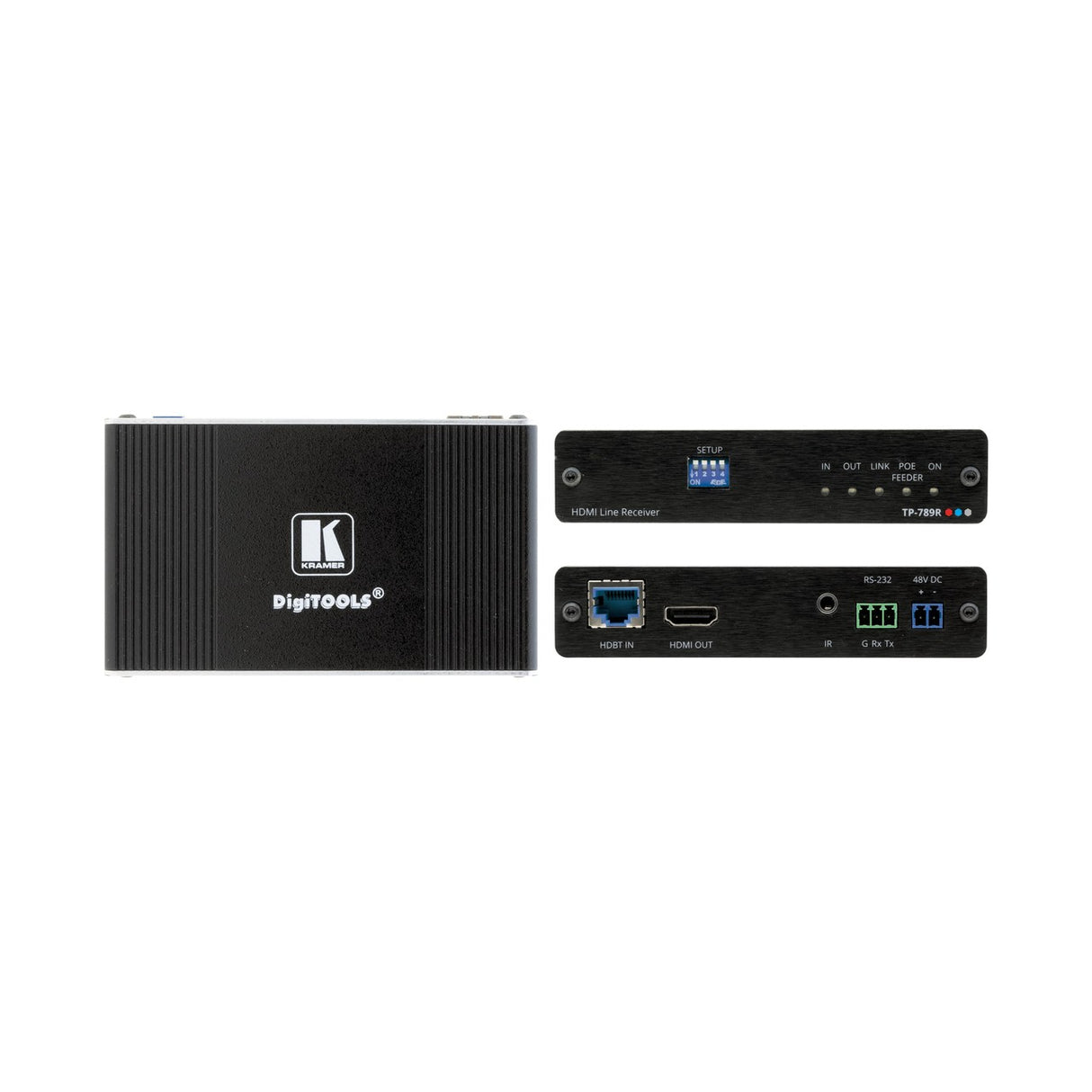 Kramer TP-789R 4K60 4:2:0 HDMI HDCP 2.2 Bidirectional PoE Receiver