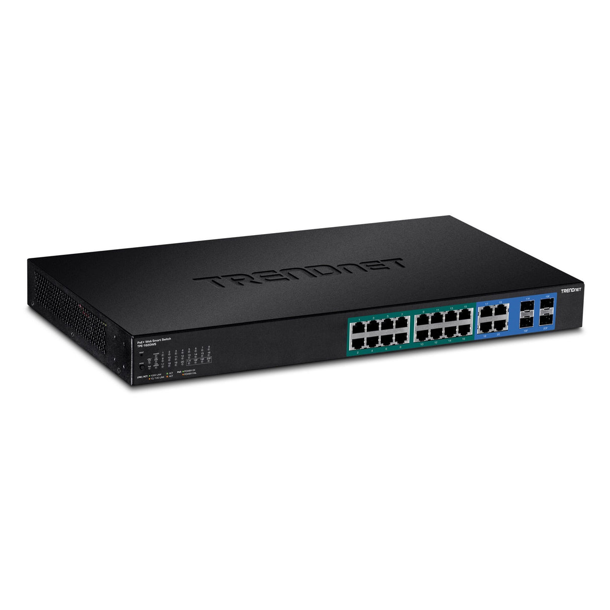 TRENDnet TPE-1620WS 16-port Gigabit Web Smart PoEplus Switch