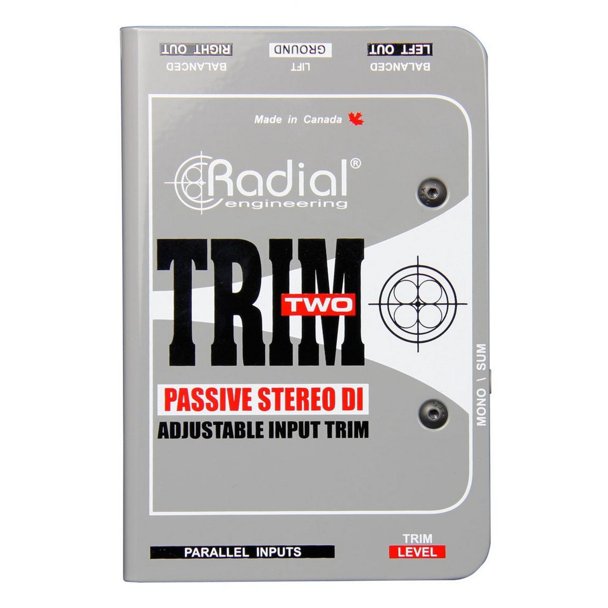 Radial Trim-Two Passive Stereo Direct Box with Level Control