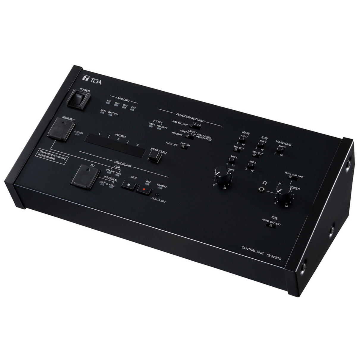 TOA Electronics TS-920RC Central Unit for Infrared Conference System