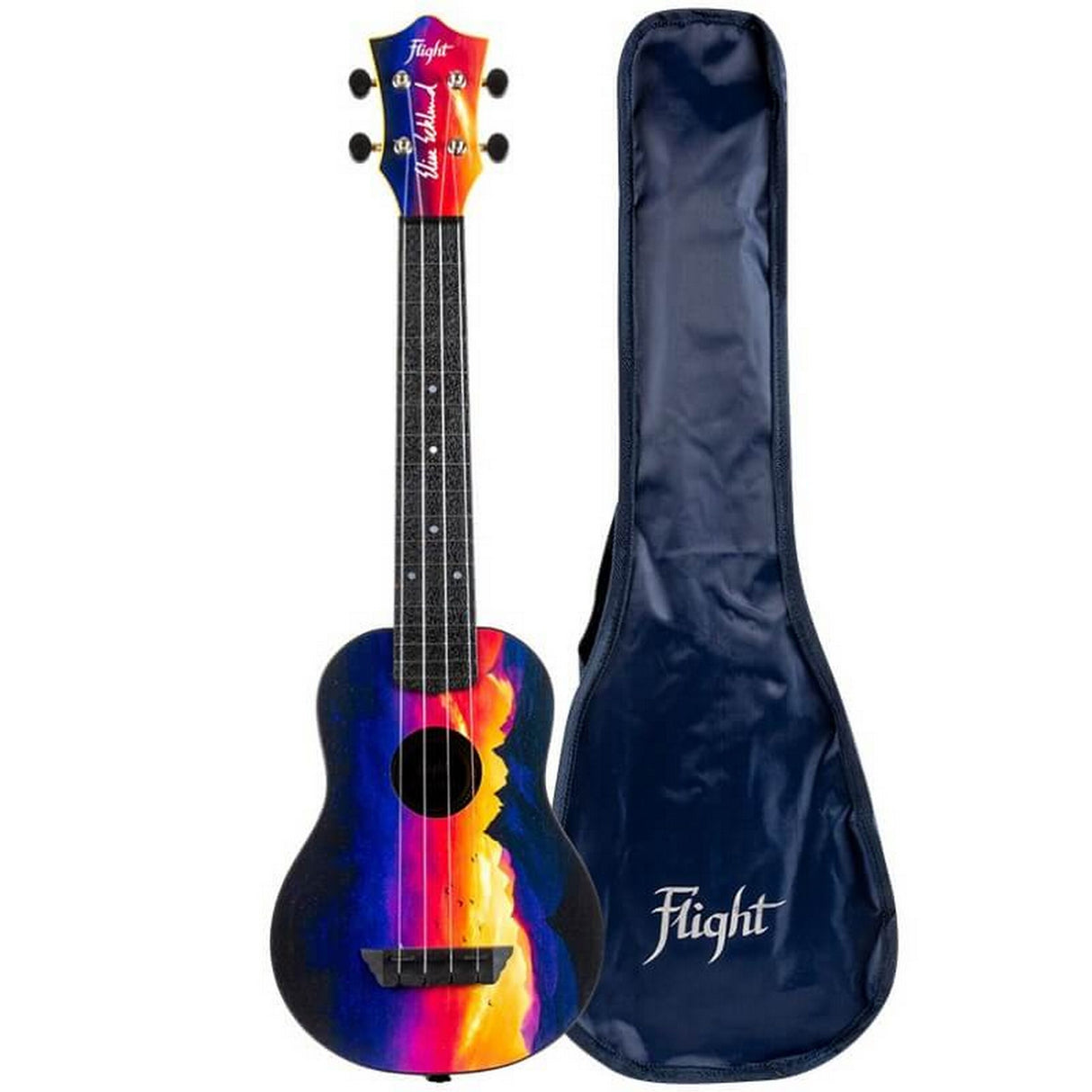 Flight TUSL-EE Elise Ecklund Sunset Signature Soprano Ukulele with Long Neck