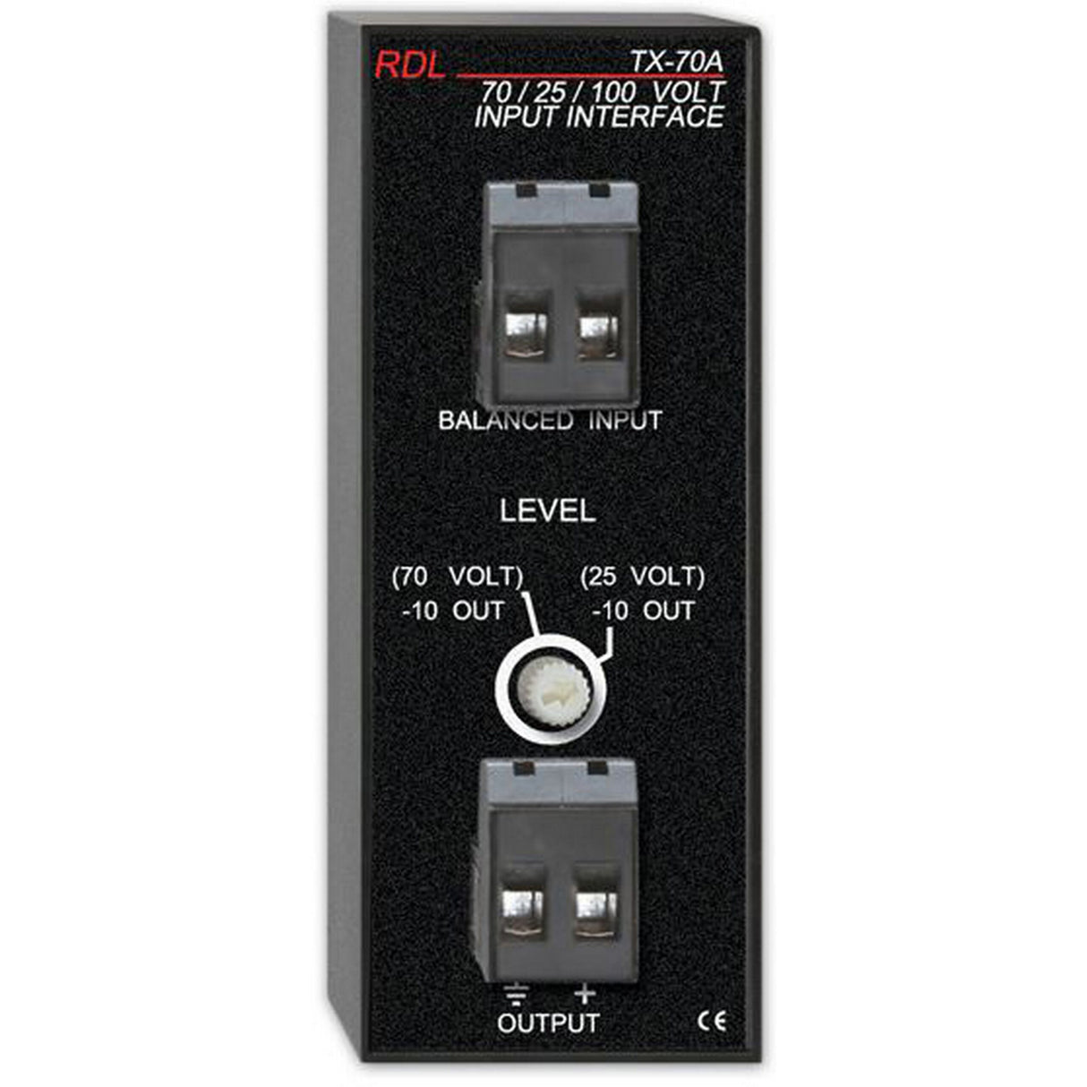 RDL TX-70A 25V/70V/100V Unbalanced Line Out Interface