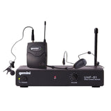 Gemini UHF-01HL Headset Lavalier Wireless Microphone System, F2 Band