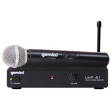 Gemini UHF-01M Handheld Wireless Microphone System, F3 Band