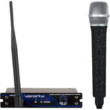 VocoPro UHF-18-DIAMOND-9E Single Channel UHF Wireless Microphone System, Jet Black, Frequency 9E