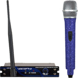 VocoPro UHF-18-DIAMOND-9P Single Channel UHF Wireless Microphone System, Sapphire, Frequency 9P