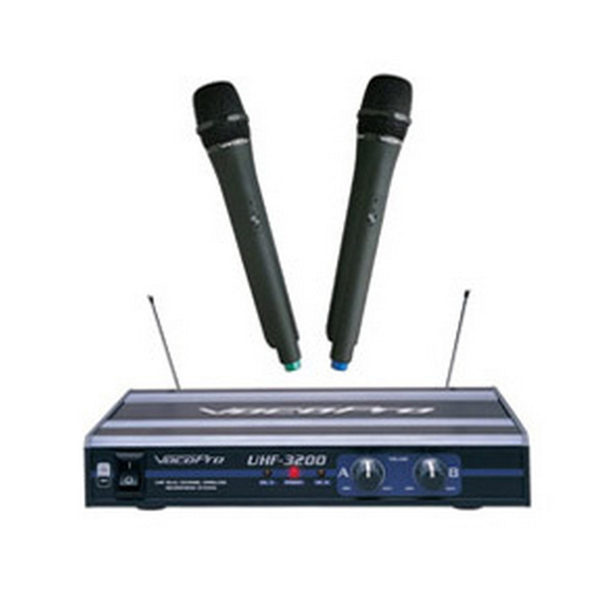 VocoPro UHF-3200 UHF Dual Channel Wireless Microphone System, Frequency 10