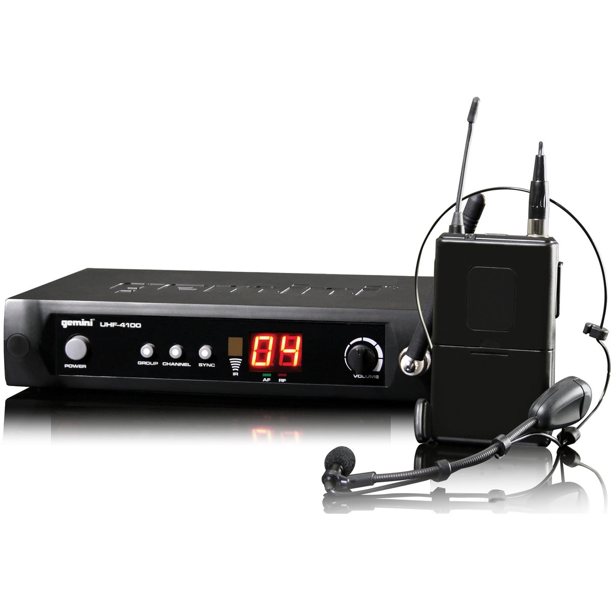 Gemini UHF-4100HL | 100-Channel Wireless Headset / Lavalier System