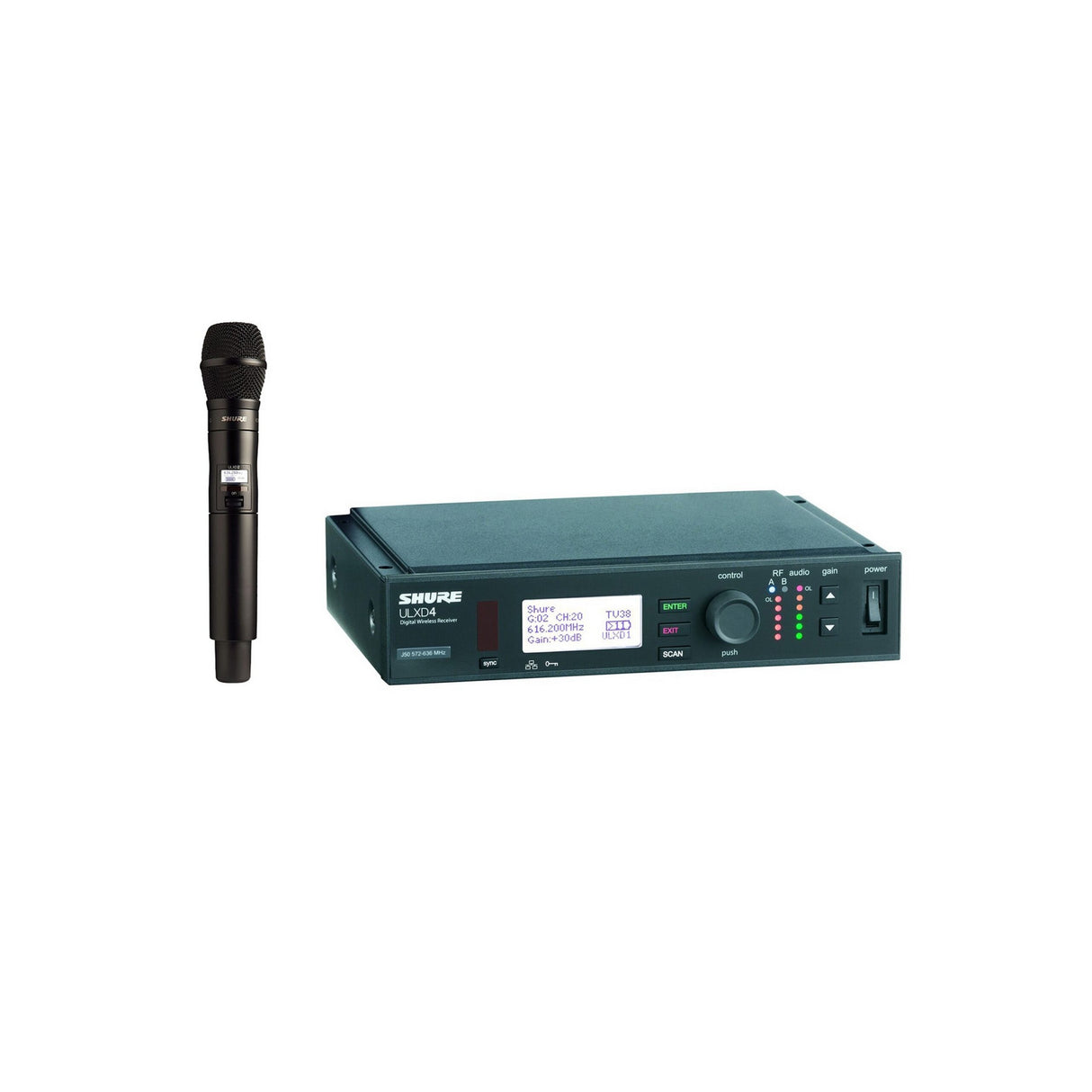 Shure ULXD24/KSM9HS Handheld Wireless Microphone System, H50 534-598 MHz