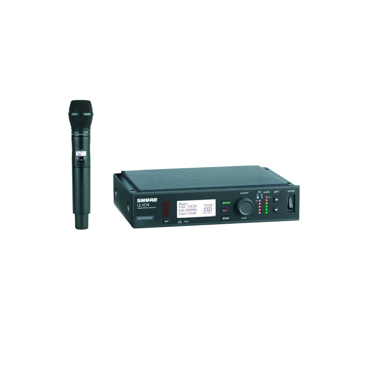 Shure ULXD24/SM87 Handheld Wireless Microphone System, H50 534-598 MHz