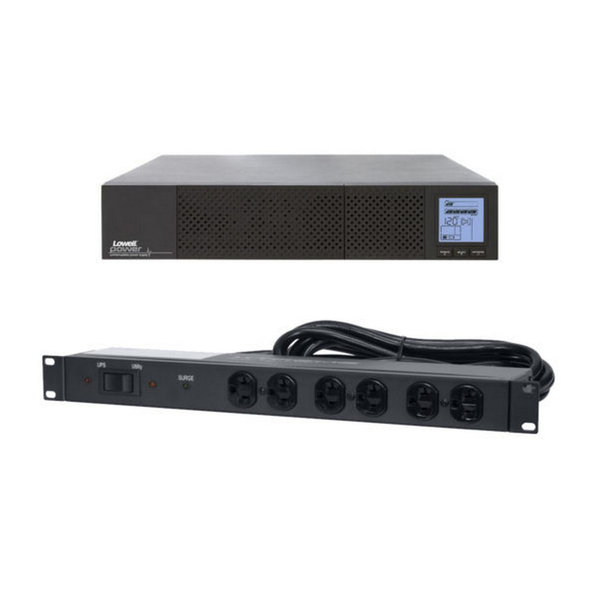 Lowell UPS8-2000-CD UPS and Bypass Bundle (UPS8-2000 with UPS-XBDM-20RCD)