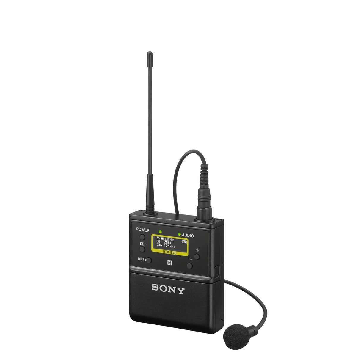 Sony UTX-B40/14 UWP-D Wireless Bodypack Transmitter with Lavalier, UC14, 470 to 542 MHz