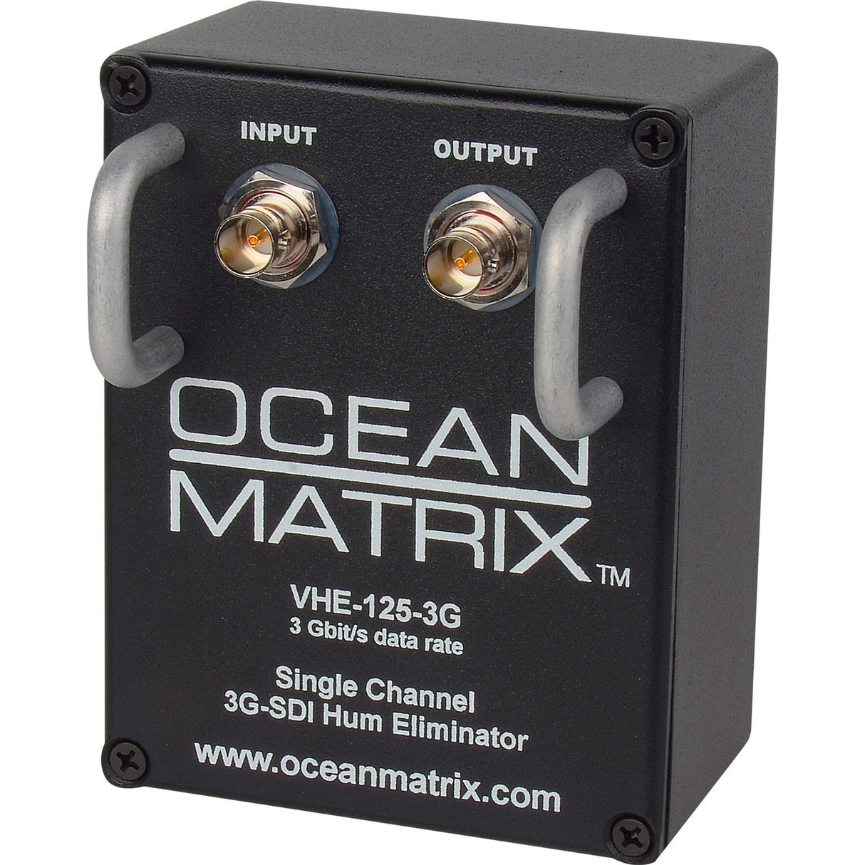 Ocean Matrix VHE-125-3G 3G-HD-SDI and SDI 1-Channel Video Hum Eliminator with Handles