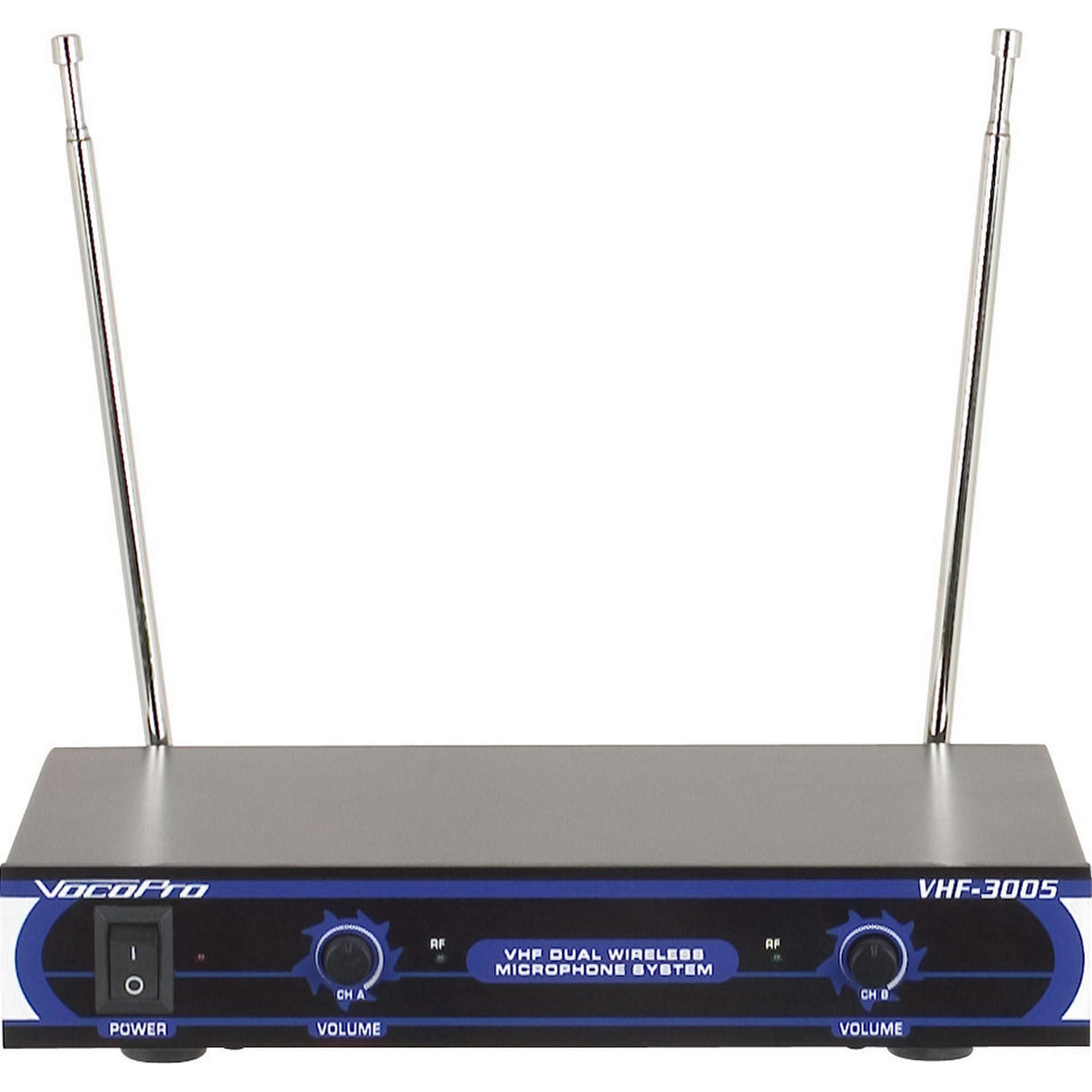 VocoPro VHF-3005-3 Dual Channel VHF Wireless Microphone System