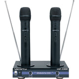 VocoPro VHF-3300 2-Channel VHF Rechargeable Wireless Microphone System