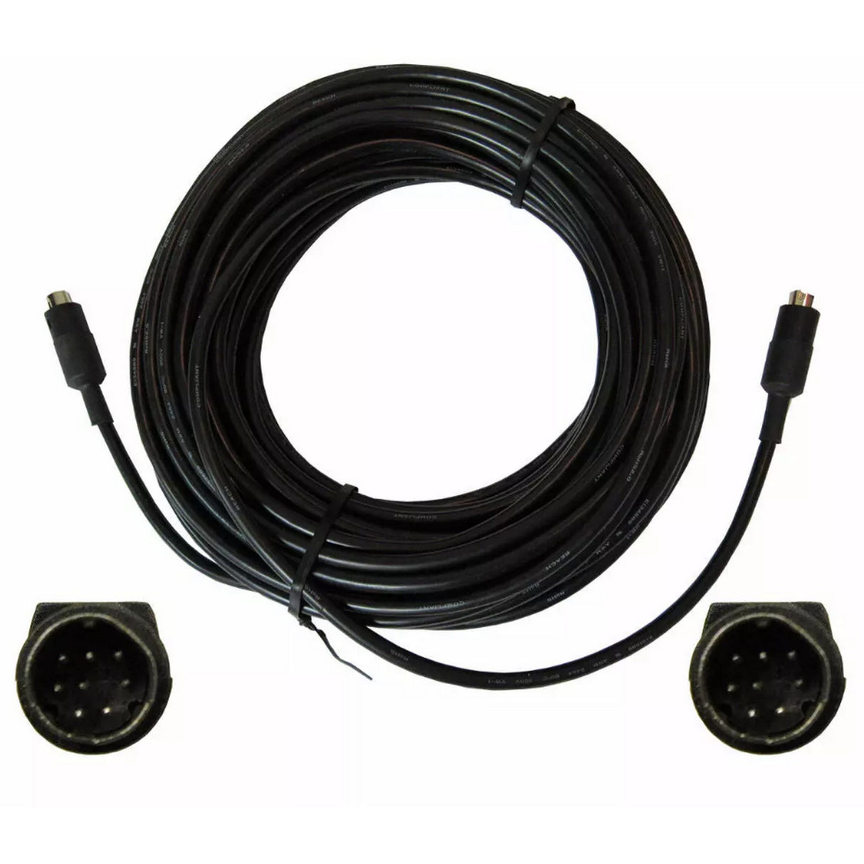 PTZOptics VISCA-75 Visca Mini-Din 8-Pin Male to Male Plenum Cable, 75-Feet