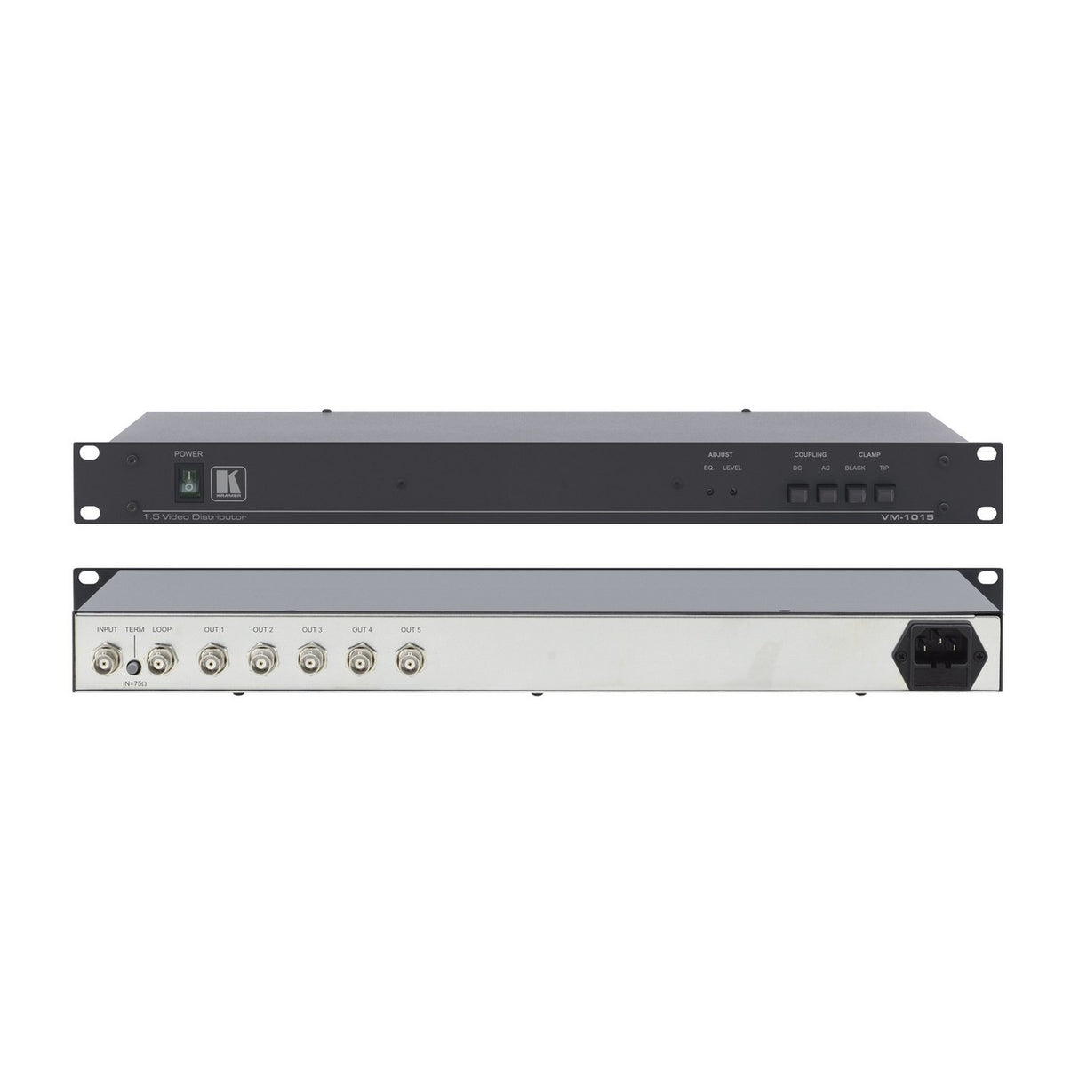 Kramer VM-1015 1:5 Composite SDI Component Video Rackmount Distribution Amplifier (Used)