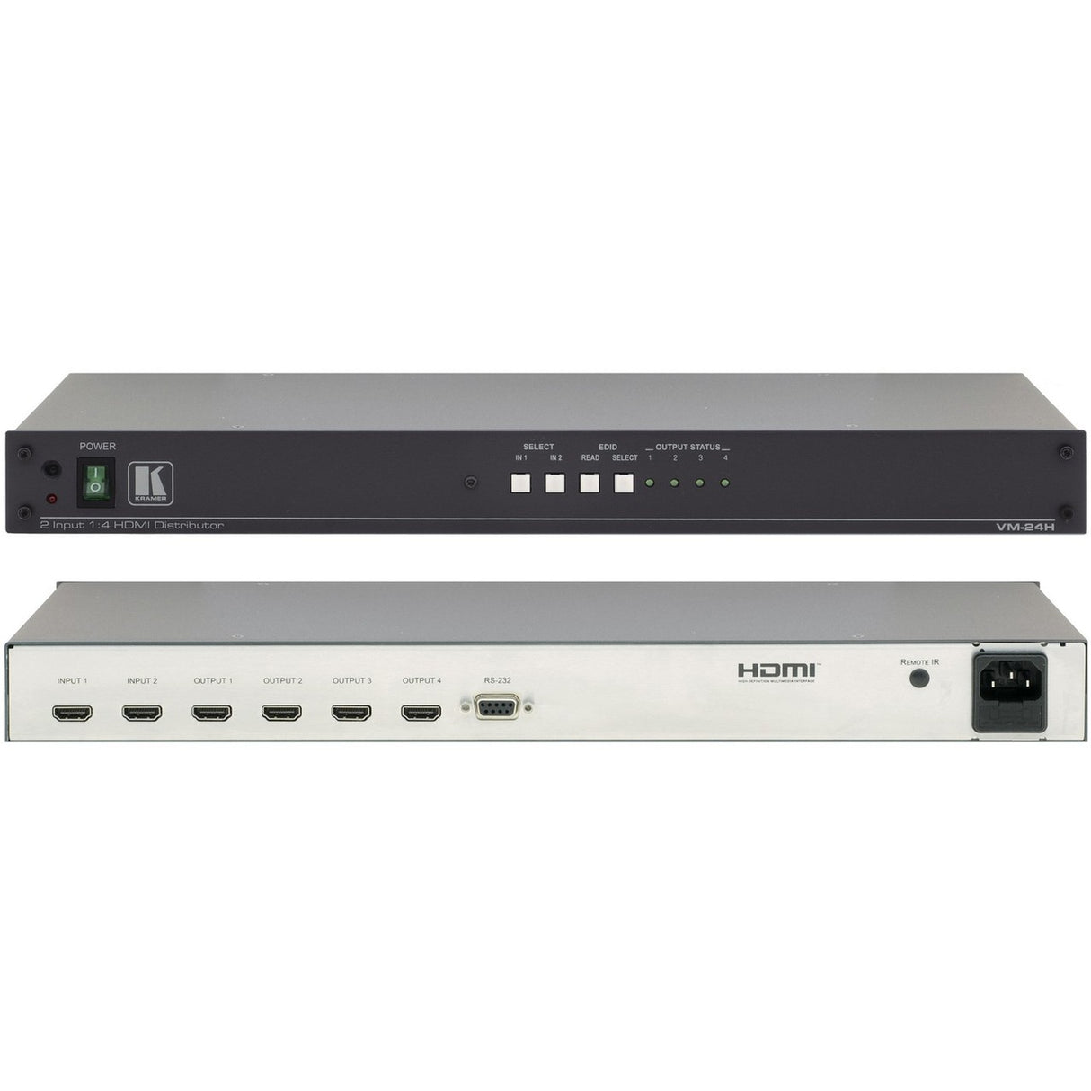 Kramer VM-24H 2x1:4 HDMI Distribution Amplifier