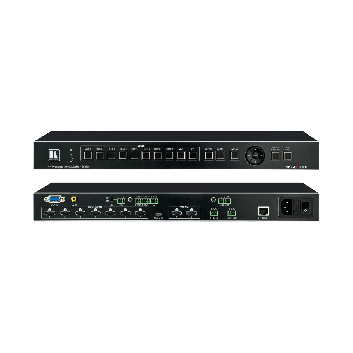 Kramer VP-550X 10-Input 4K HDR HDMI Presentation Switcher/Scaler