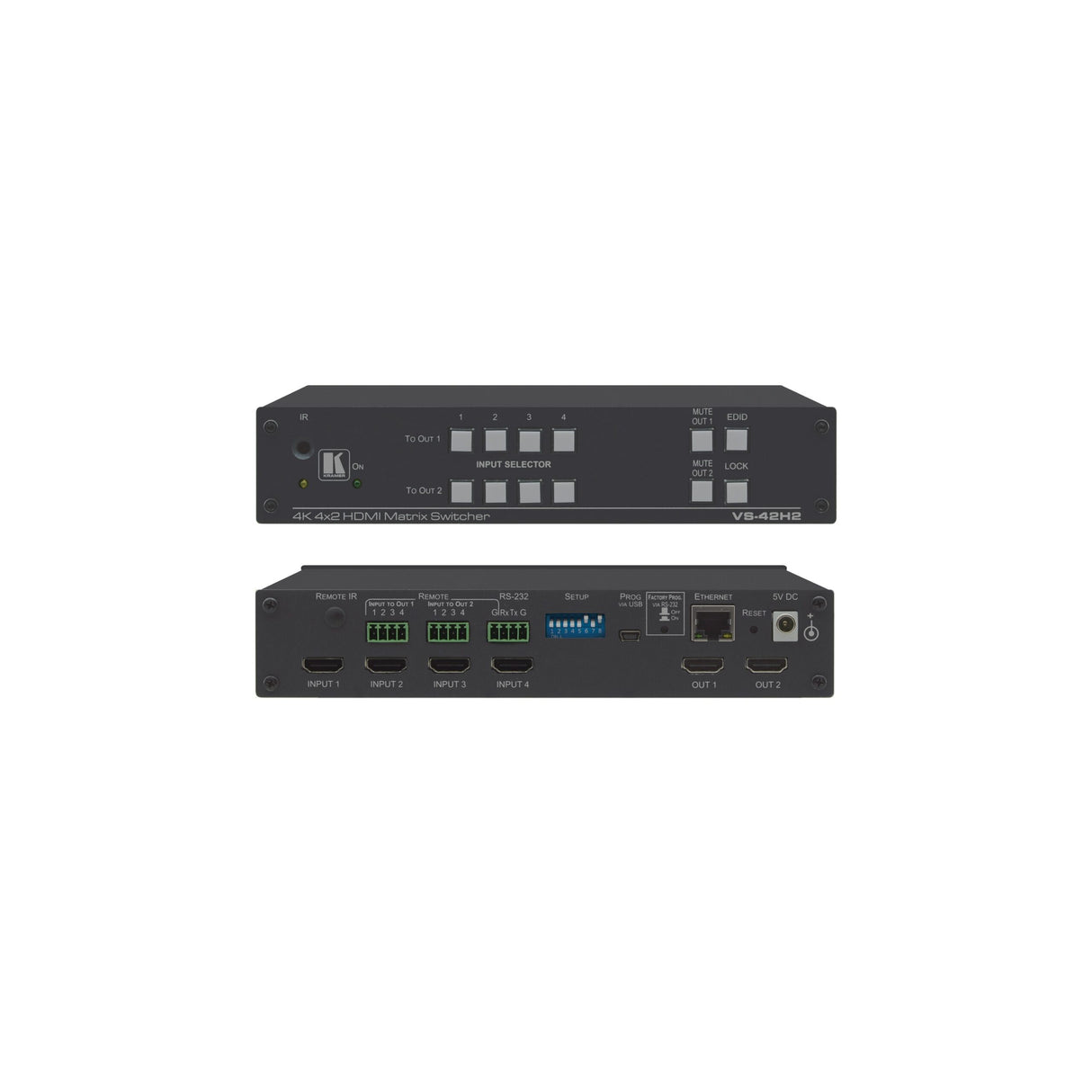 Kramer VS-42H2 4 x 2 4K HDR HDMI HDCP 2.2 Matrix Switcher