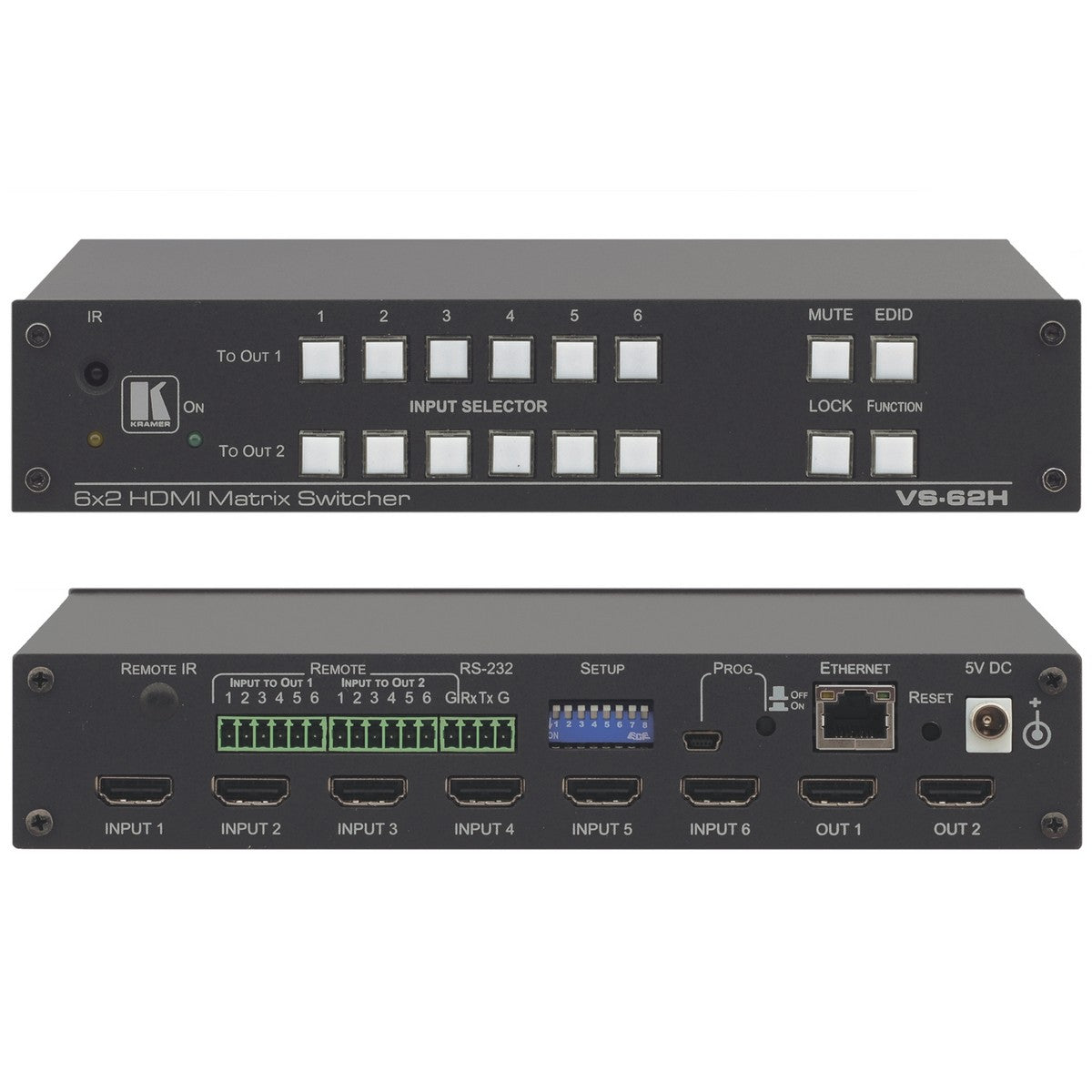 Kramer VS-62H | 6x2 4K HDMI Matrix Switcher