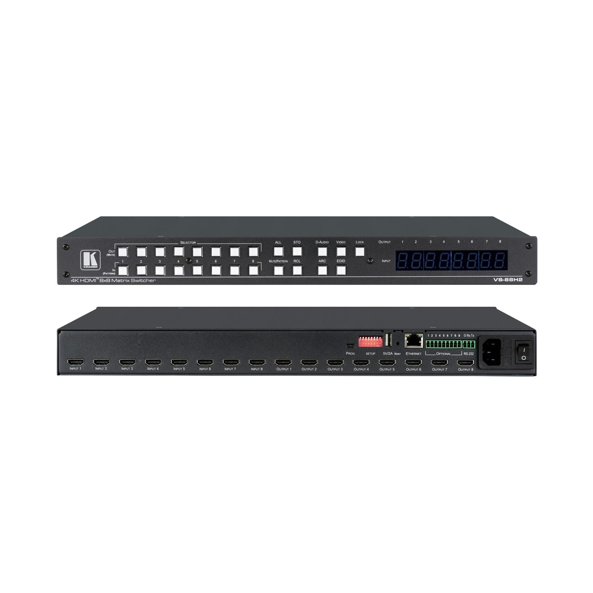 Kramer VS-88H2 8 x 8 4K HDR HDCP 2.2 Matrix Switcher