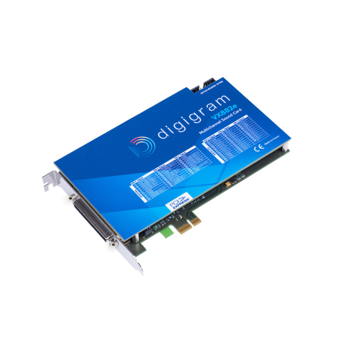 Digigram VX882e Multichannel PCM Sound Card with 4 stereo analog I/O at 24-Bit/192kHz