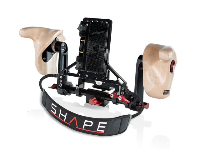 Shape W-ICON2A | Wooden Handles Directors Kit with Anton Bauer Plate