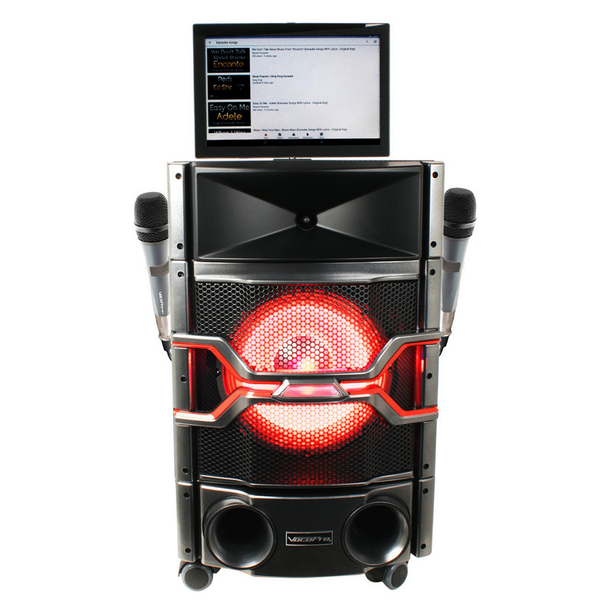 VocoPro WiFi-Rocker 120W Wi-Fi Karaoke System with 14-Inch Touchscreen