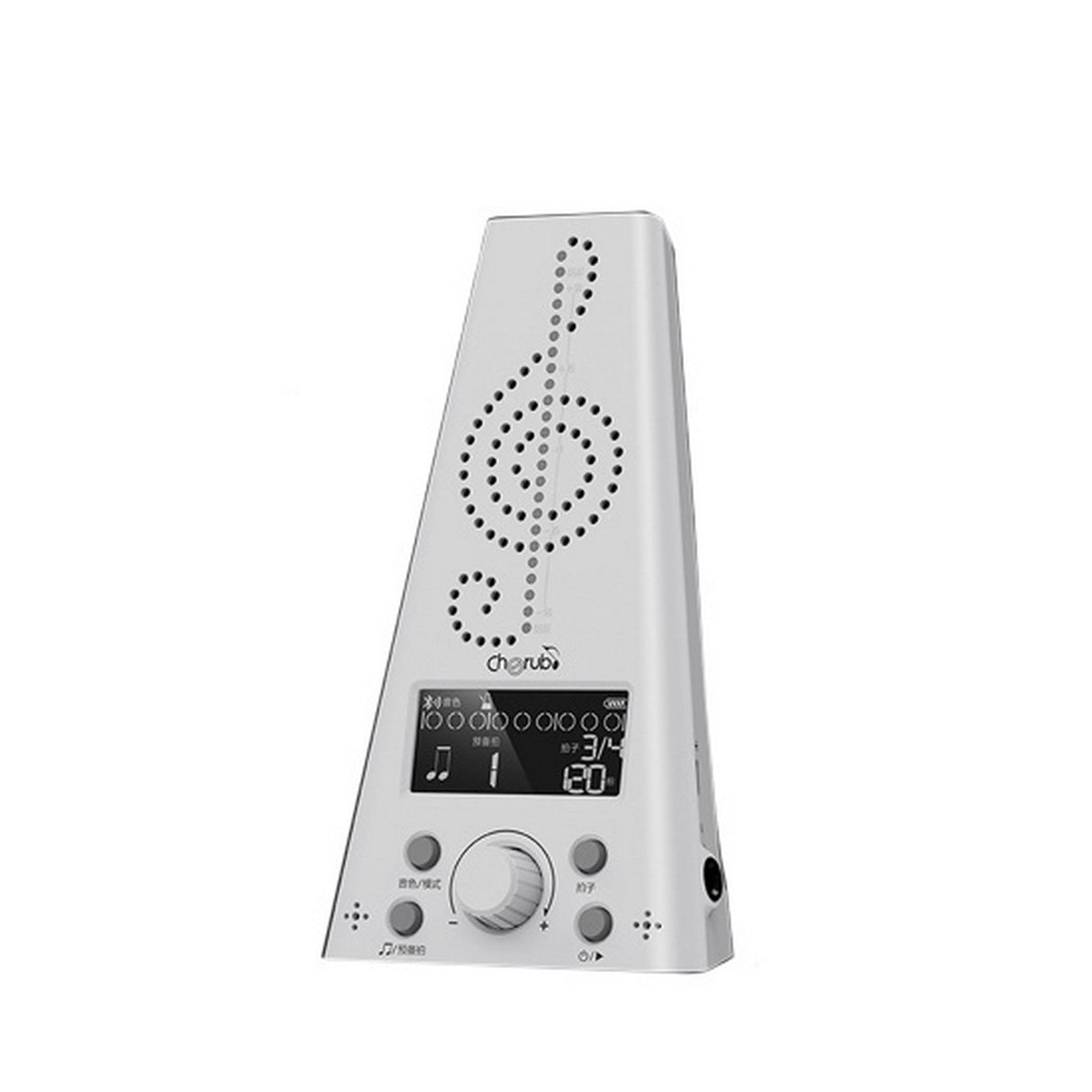 Cherub WMT-230 Rechargeable Metro-Tuner, White