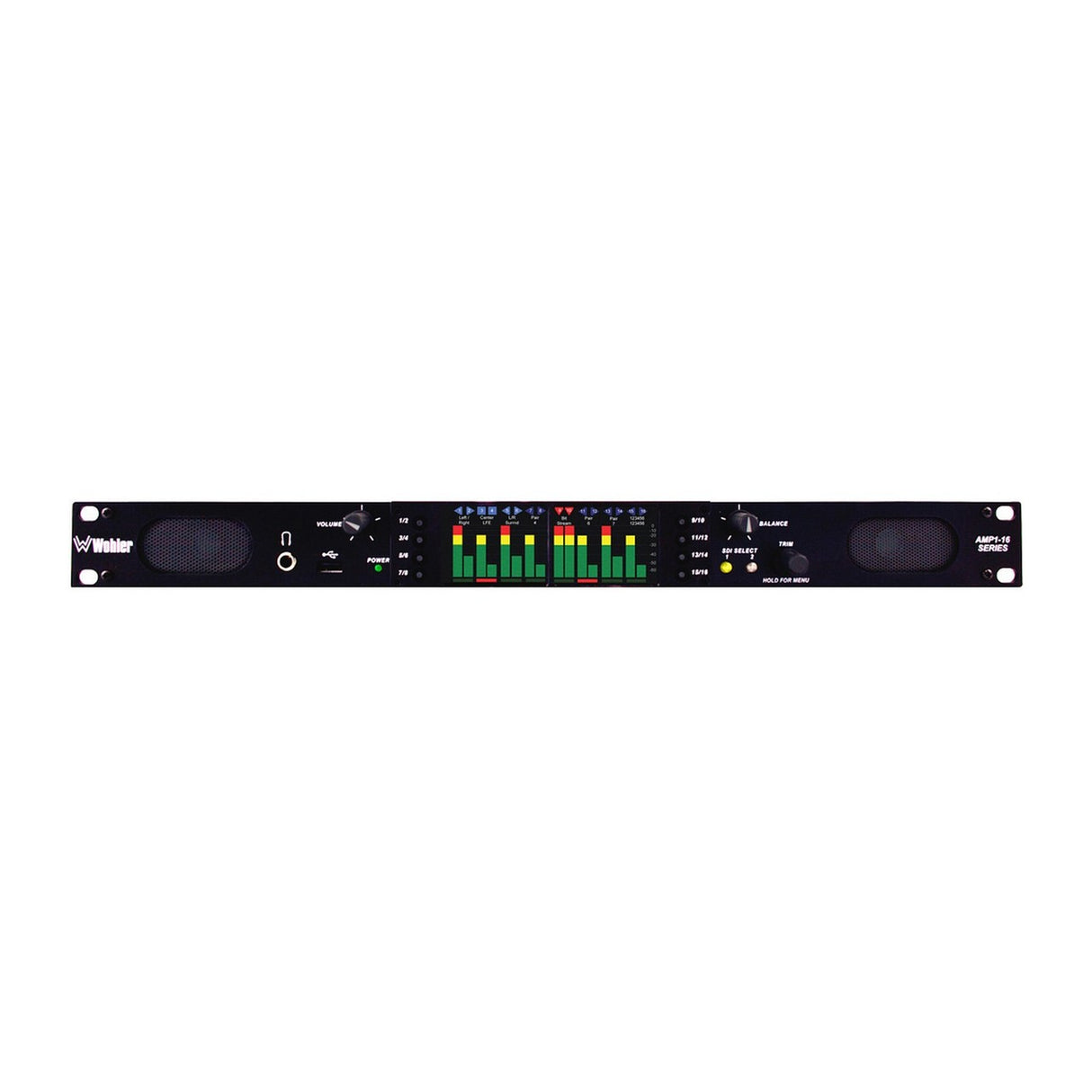 Wohler AMP1-16-M | Dual SDI 16 Channel Rackmount Audio Monitor