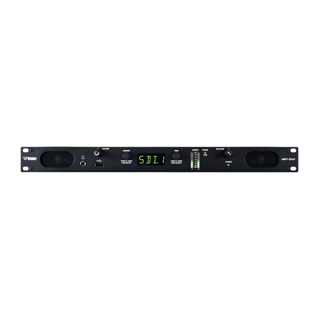 Wohler AMP1-2SDA | 2 Channel 3G HD SD-SDI AES Analog Audio Monitor