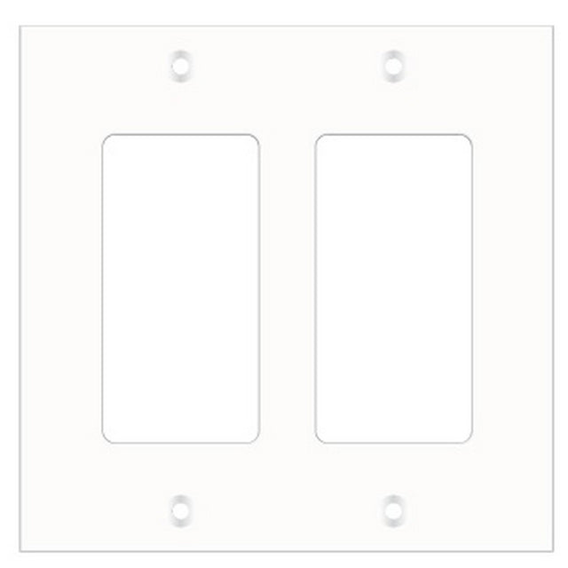 Ace Backstage Co. WP-217 Decora Double Gang Aluminum Wall Panel White