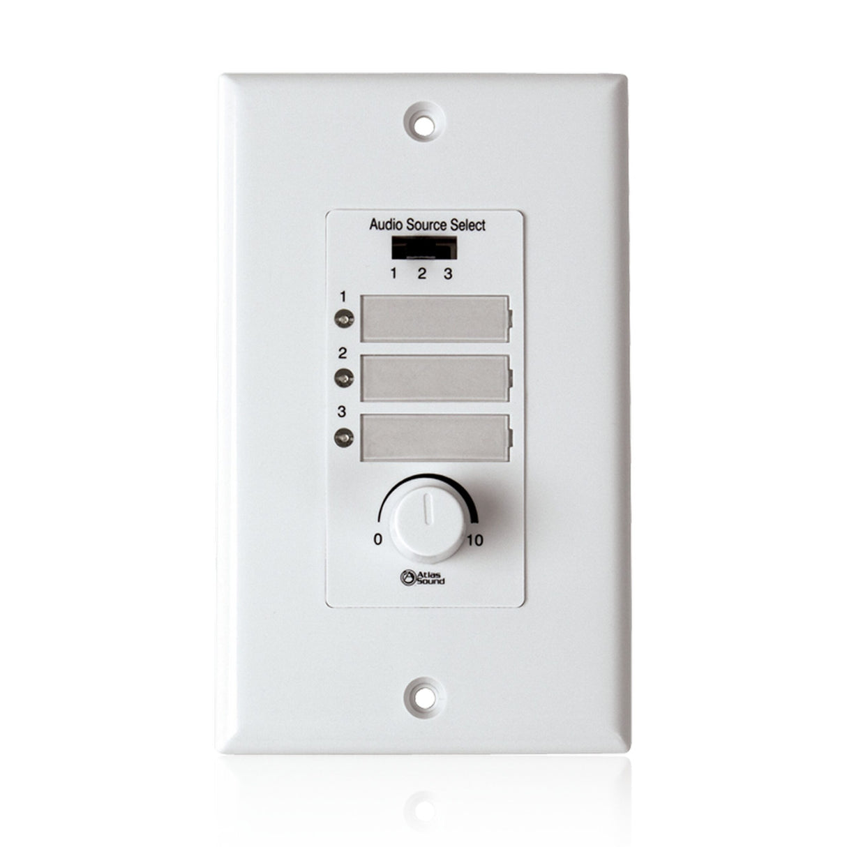 Atlas Sound WPD-RISRL Wall Plate Input Select Switch with Volume Control